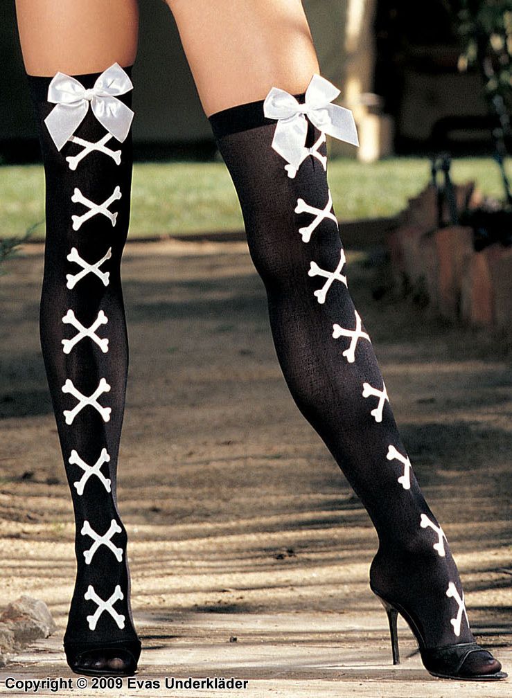 Stockings with cross bones